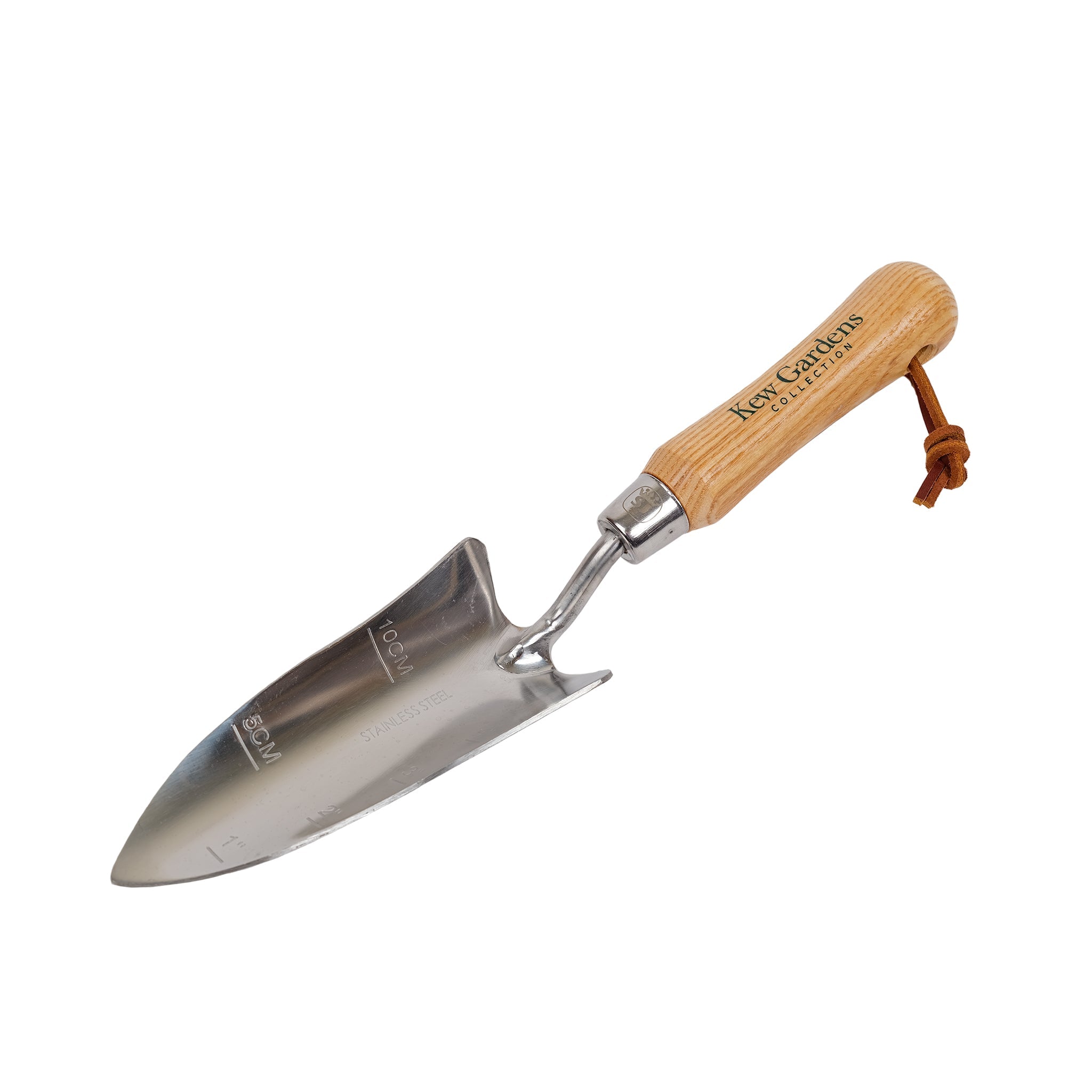 Kew Gardens Flower Spade by Spear and Jackson made of stainless steel and FSC certified wood.