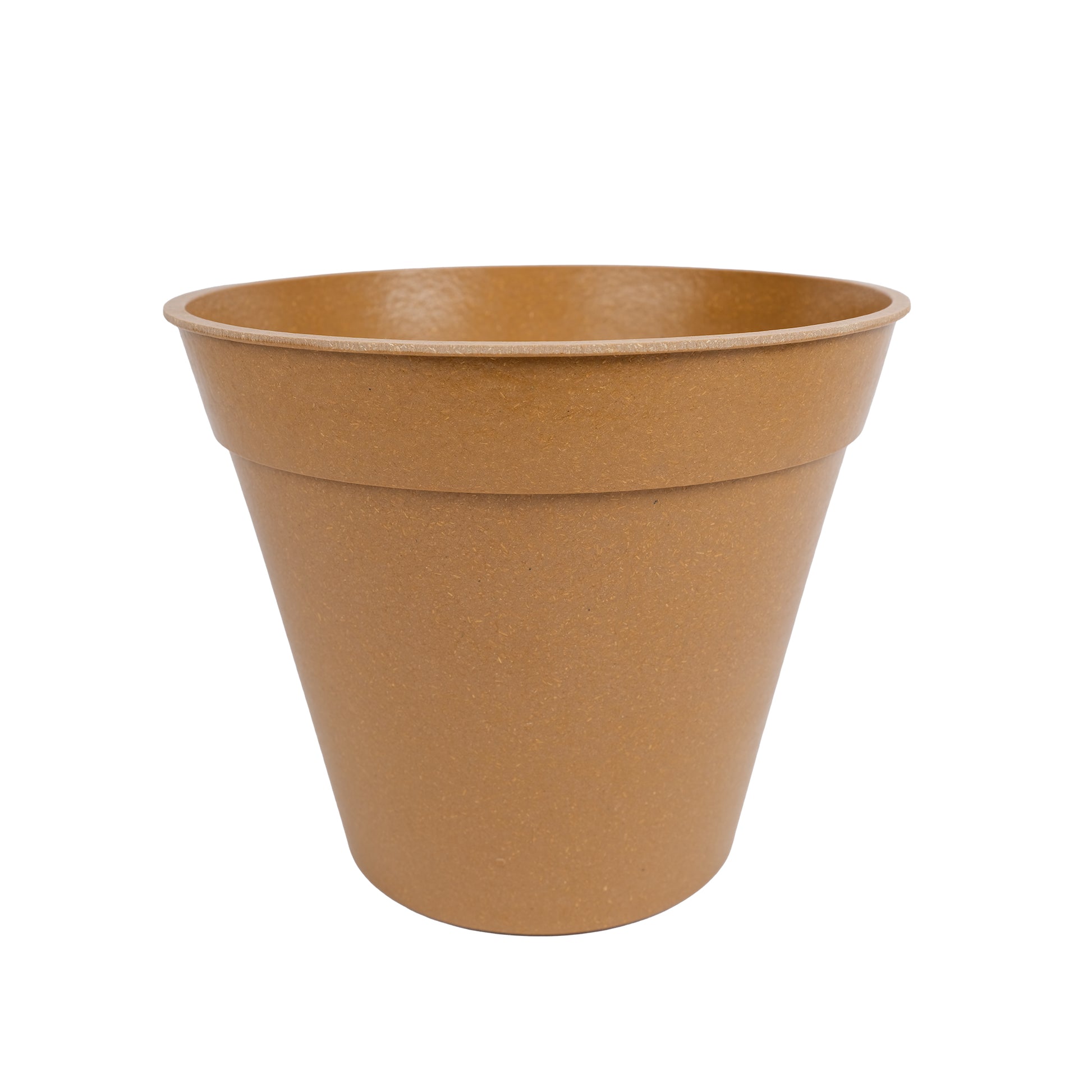 8 inch bamboo plant pot in terracotta colour.