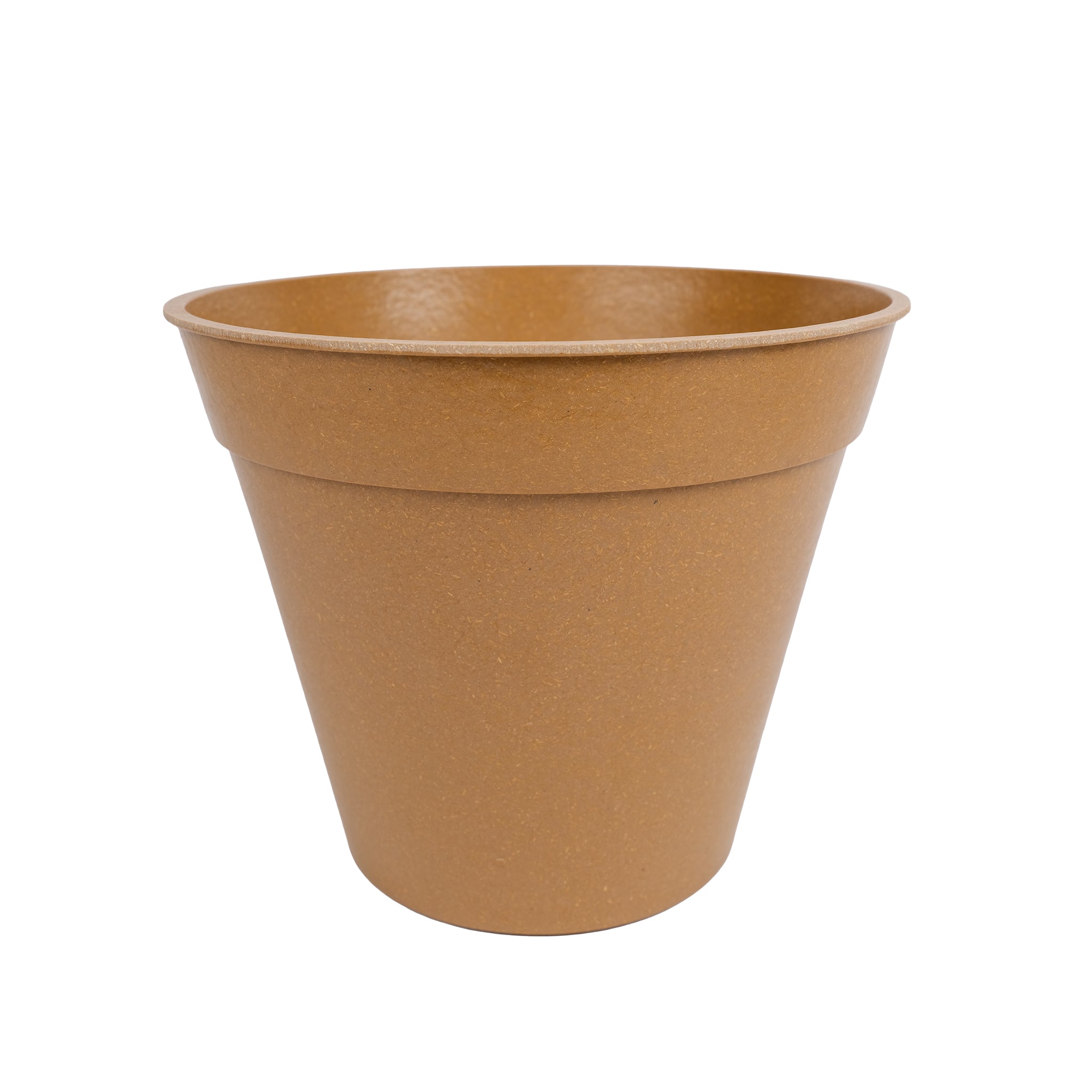 8 inch bamboo plant pot in terracotta colour.