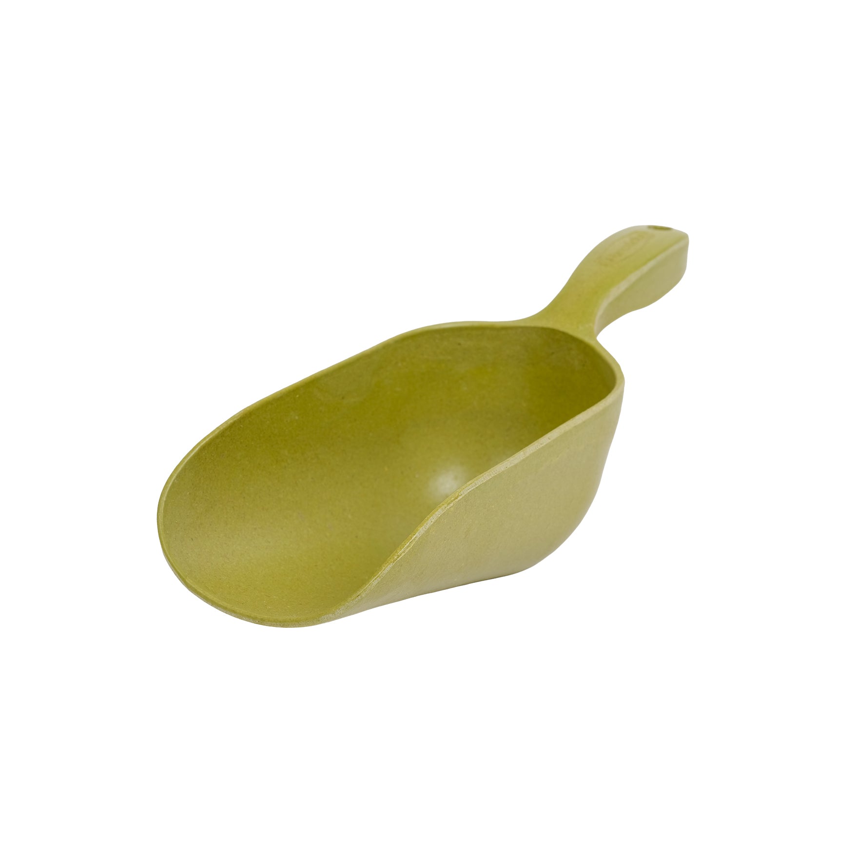 Bamboo soil scoop. 