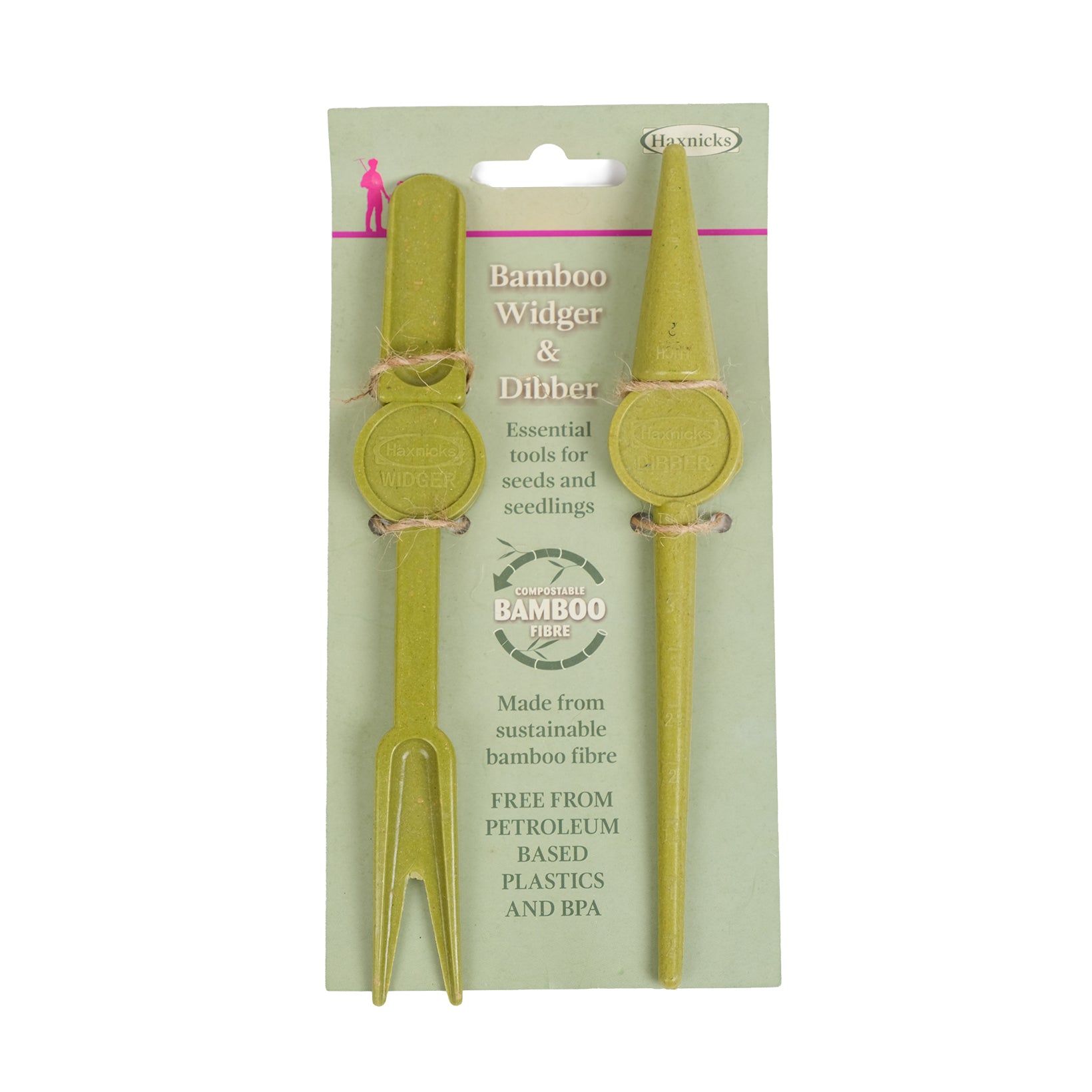 Bamboo widger and dibber set.