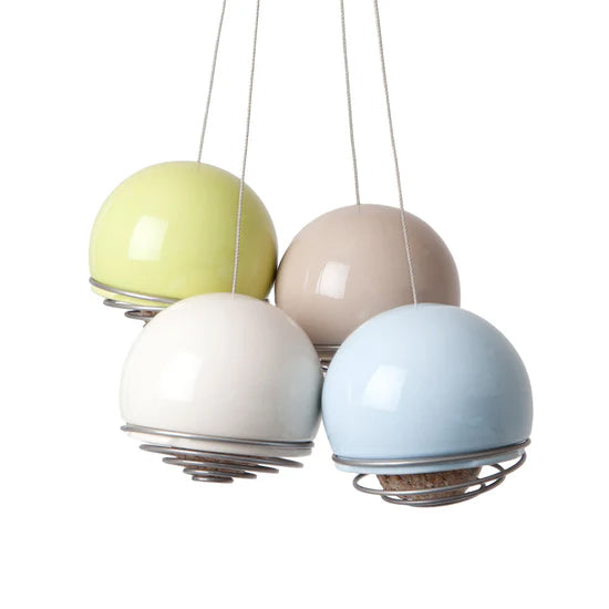 Four Birdball Belle Bird Feeders.