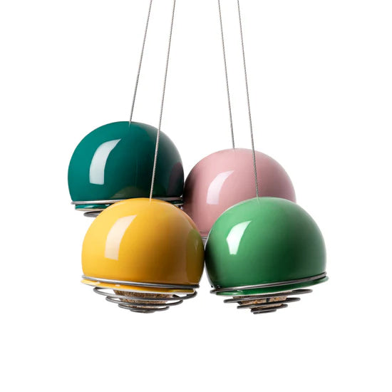 Four Birdball Belle Bird Feeders.