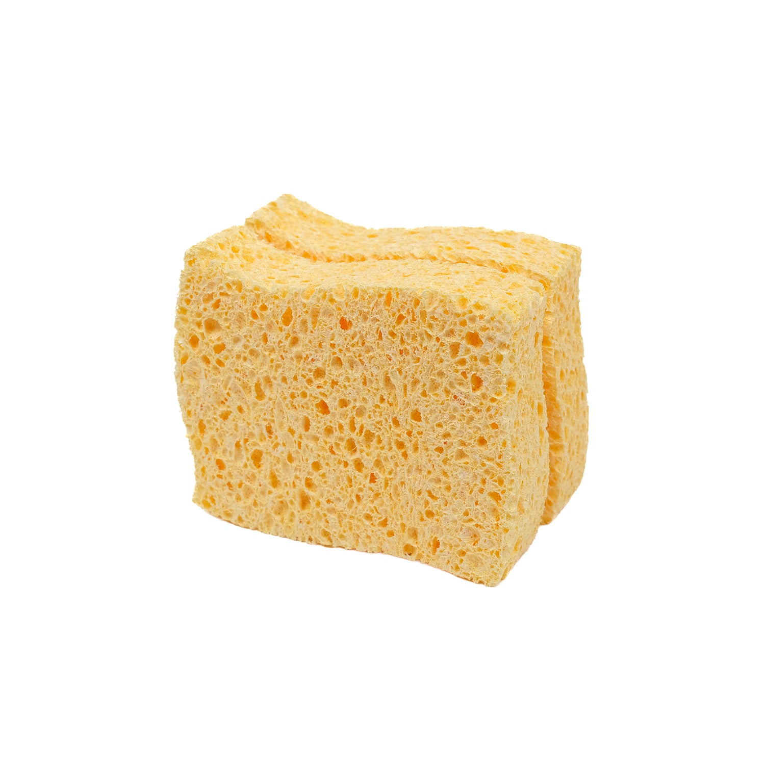 Two small, compostable sponges.