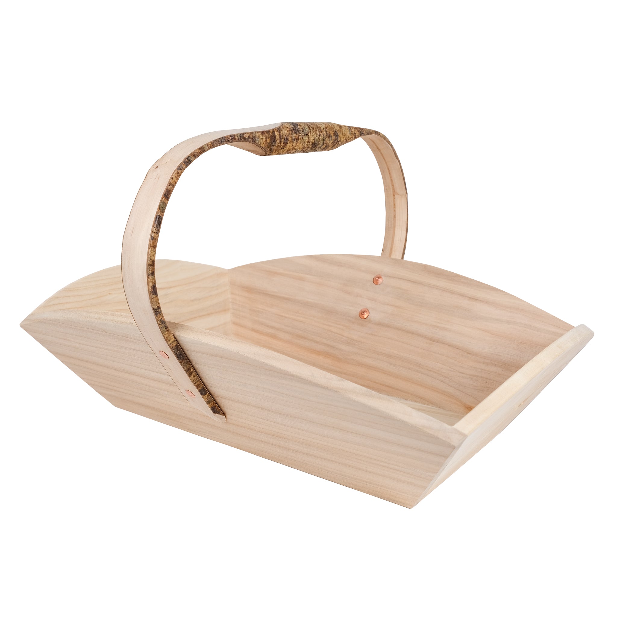 Wooden garden trug.