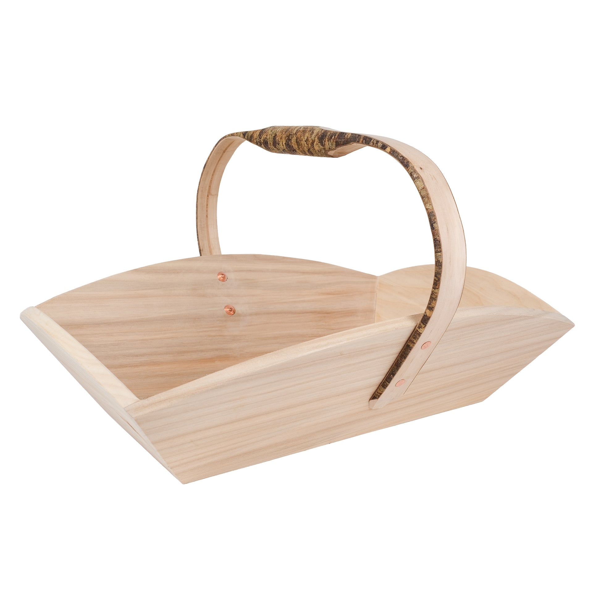 Wooden garden trug.