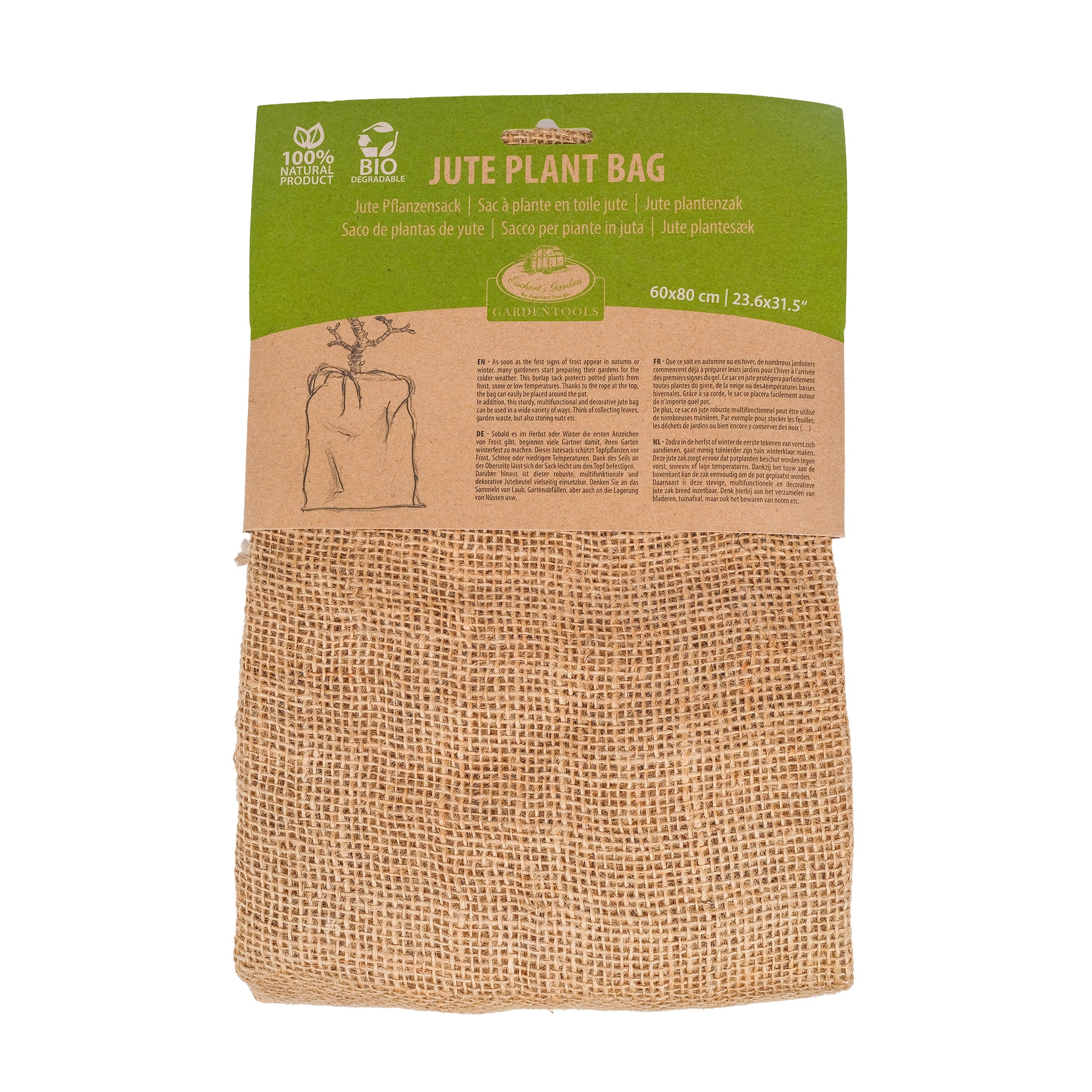 Small jute plant protection bag.