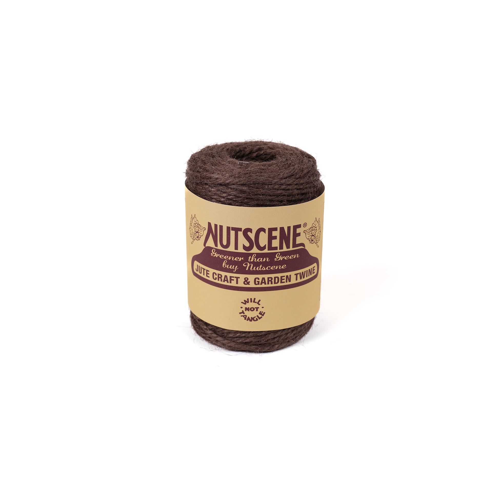 Sixty metre long jute garden twine from Nutscene in brown.