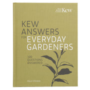 Book titled 'Kew Answers for Everyday Gardeners'.