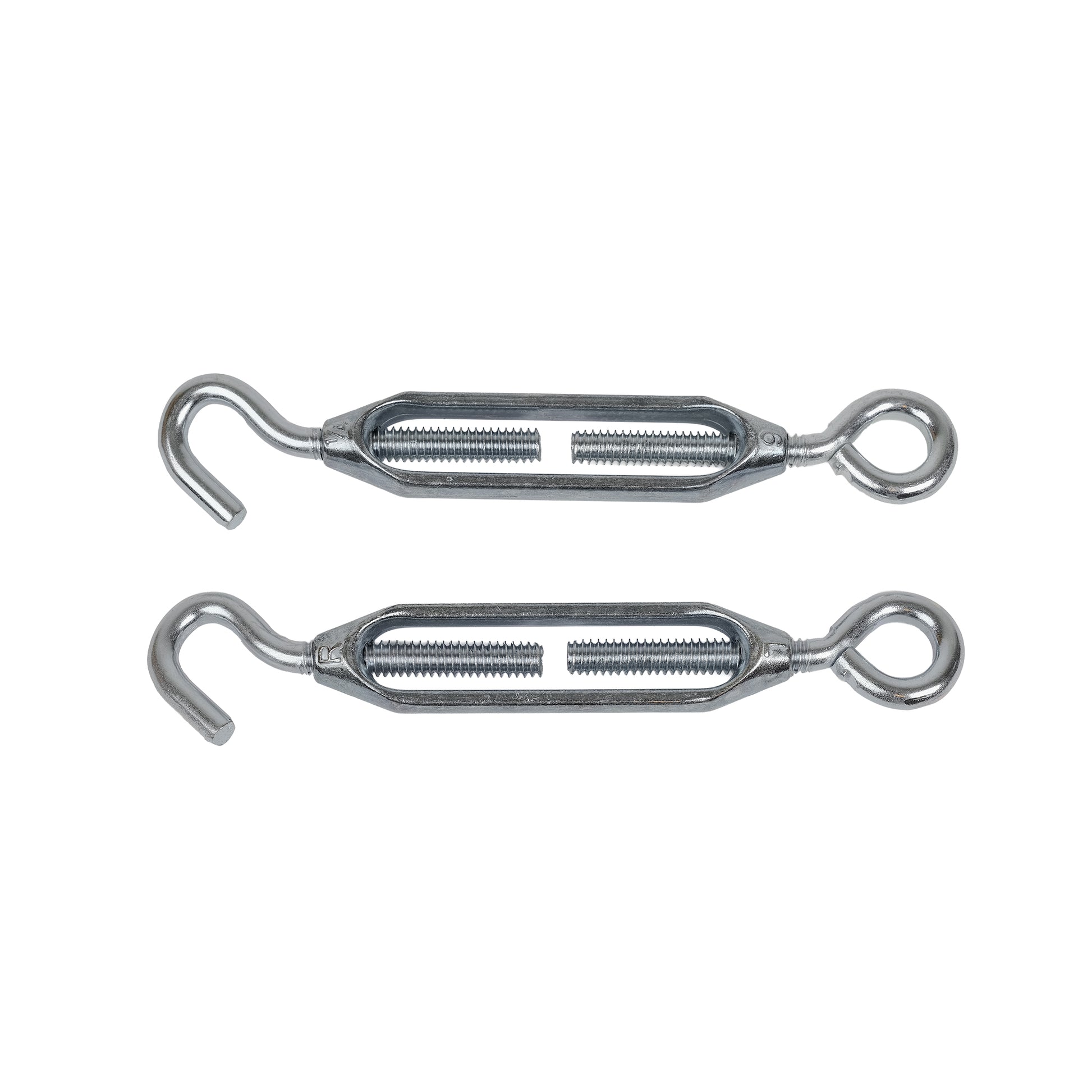 Two medium barrel strainers.