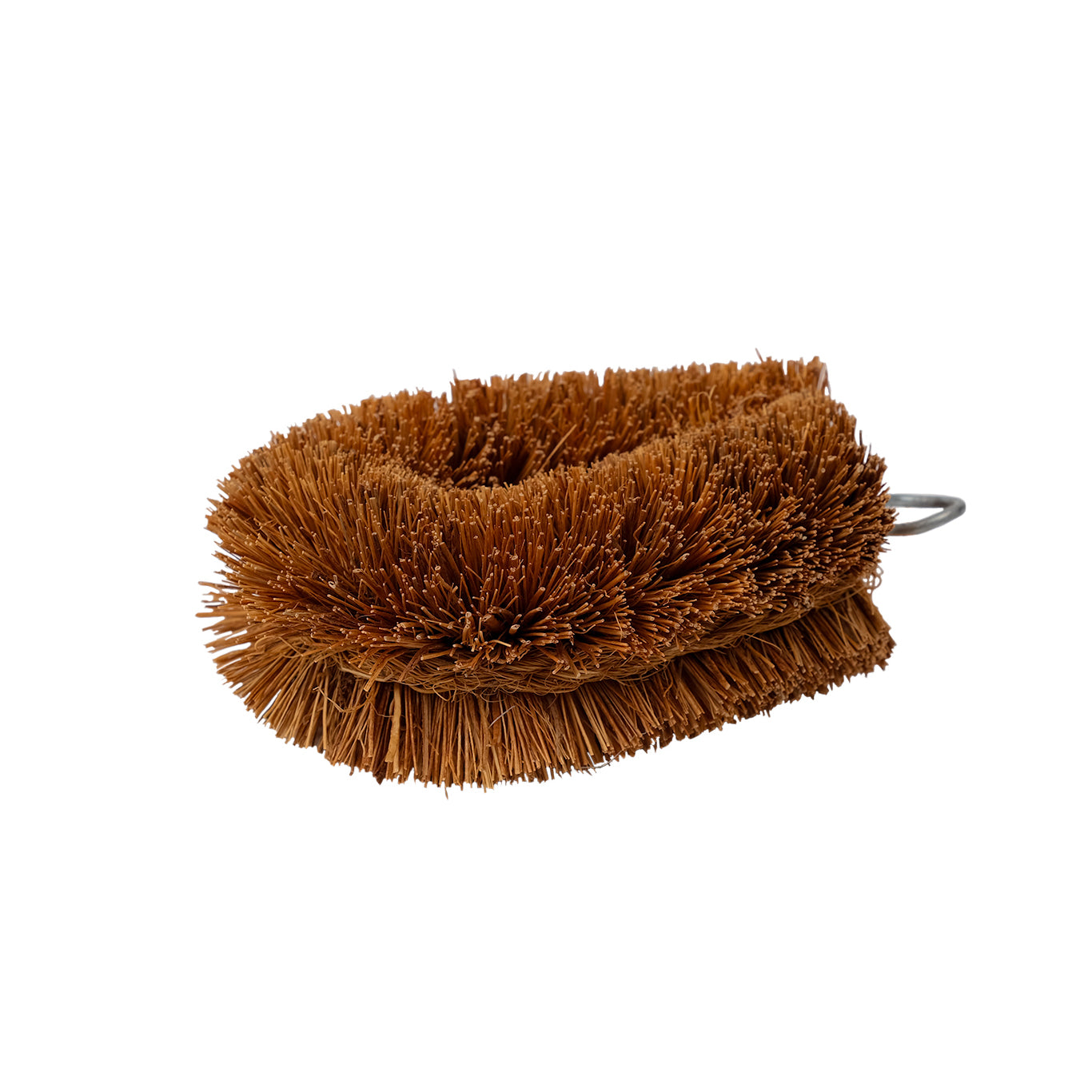 Mini coir scrubbing brush.