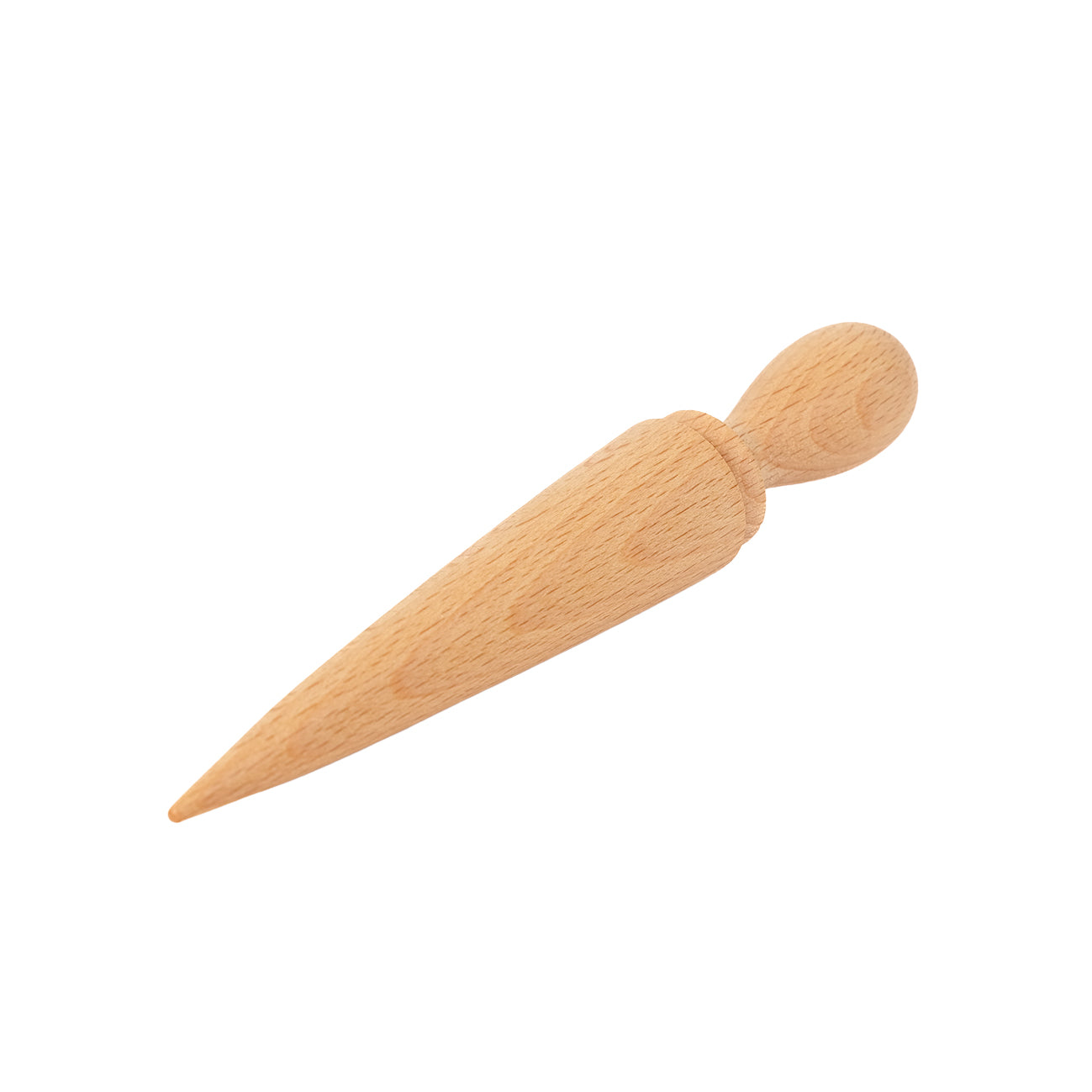 Mini wooden seed dibber.
