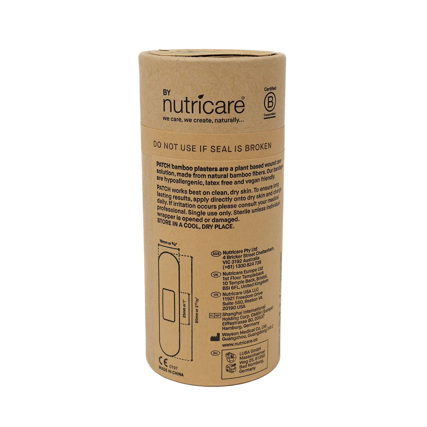 Tube of Patch plasters.