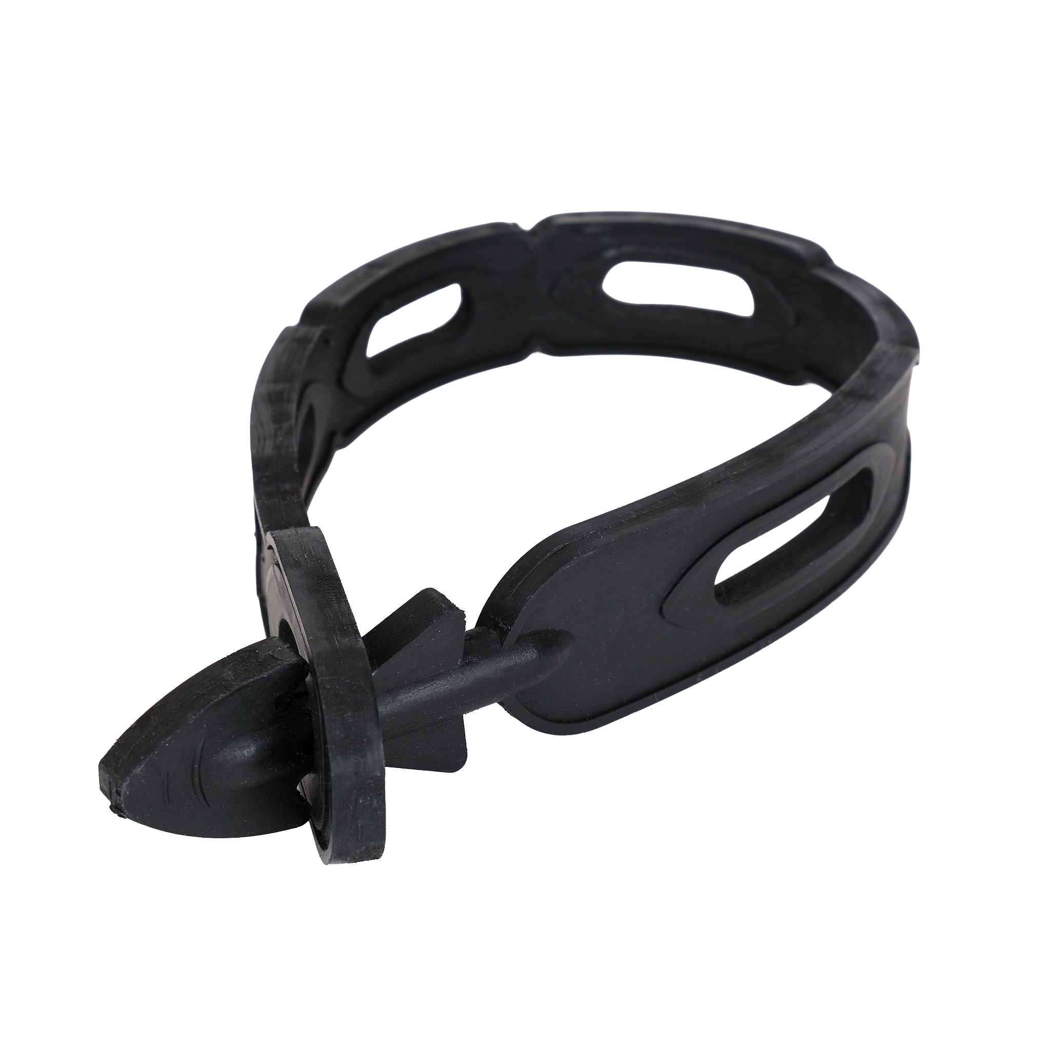 Black, natural rubber tree tie.