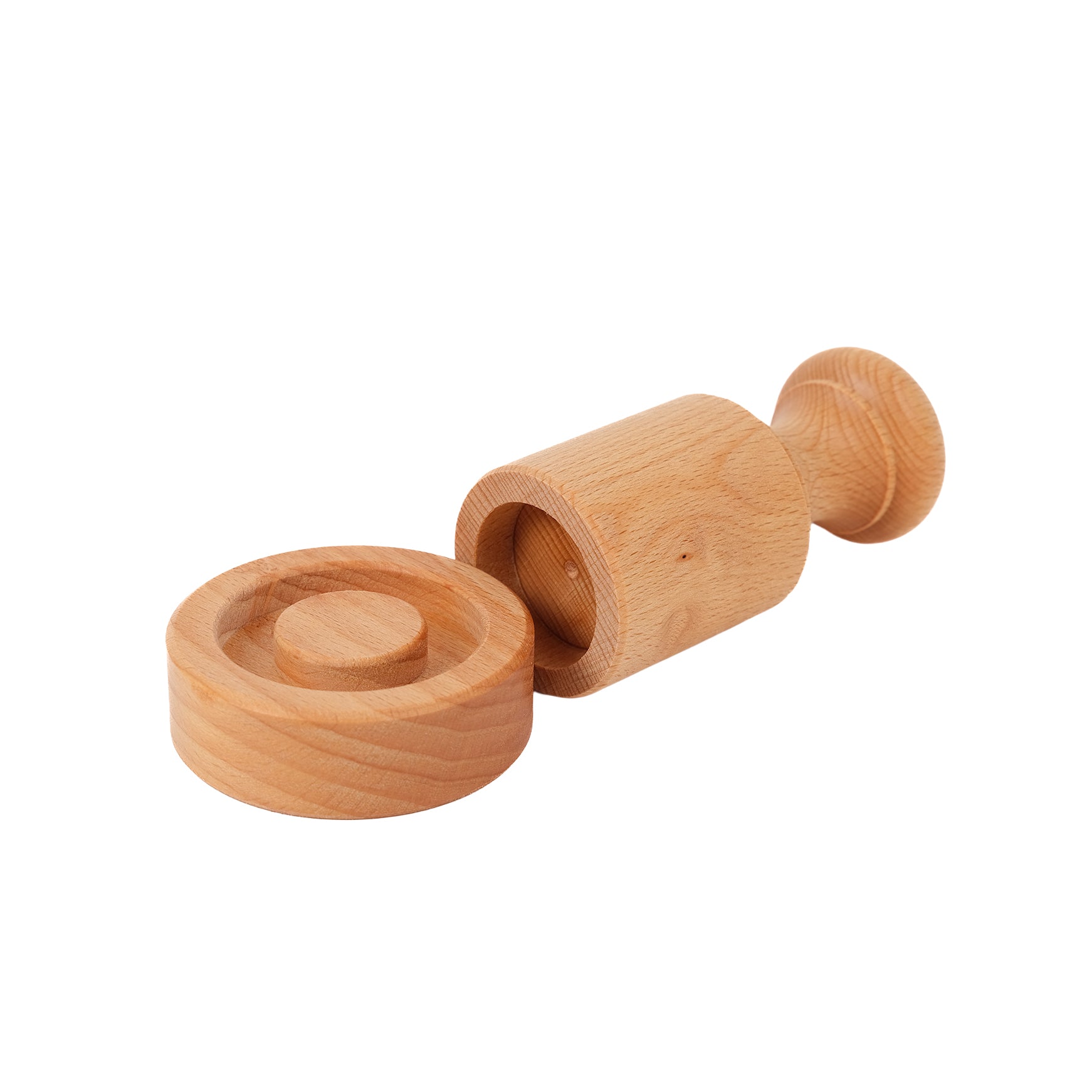 Wooden paper pot maker.