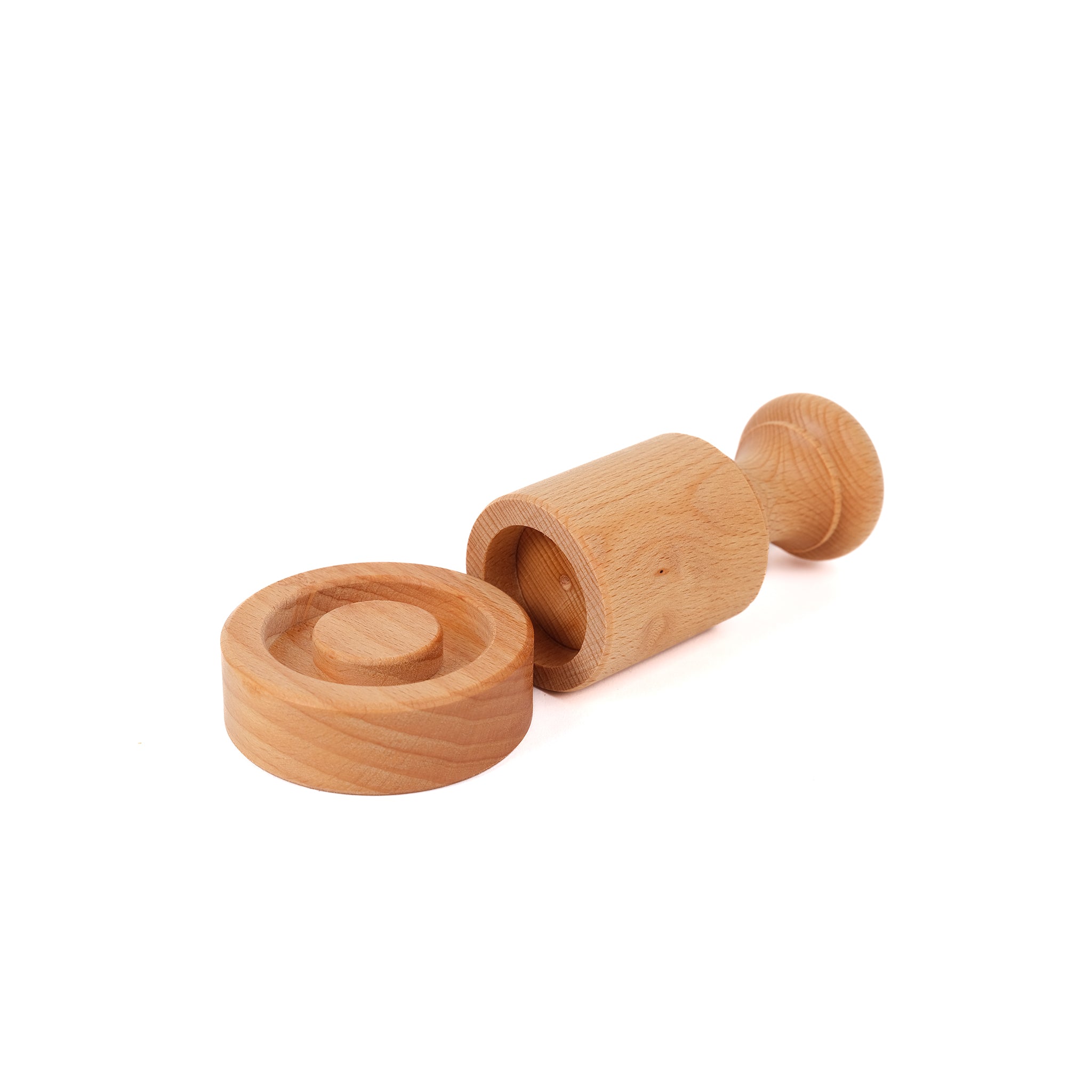 Paper pot maker made from sustainably sourced beech wood.