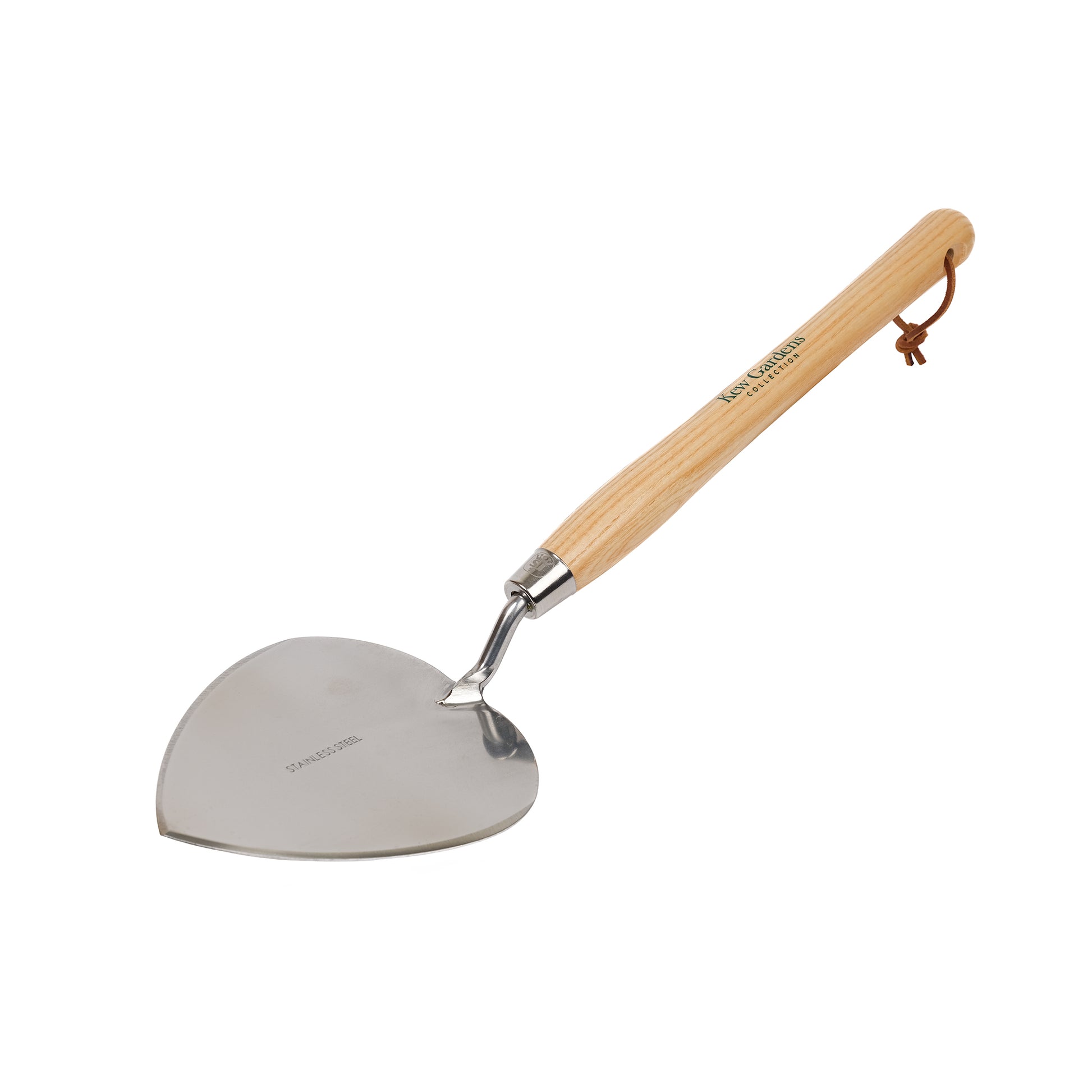 Kew Gardens Dutch style garden trowel by Spear and Jackson made of stainless steel and FSC certified wood.