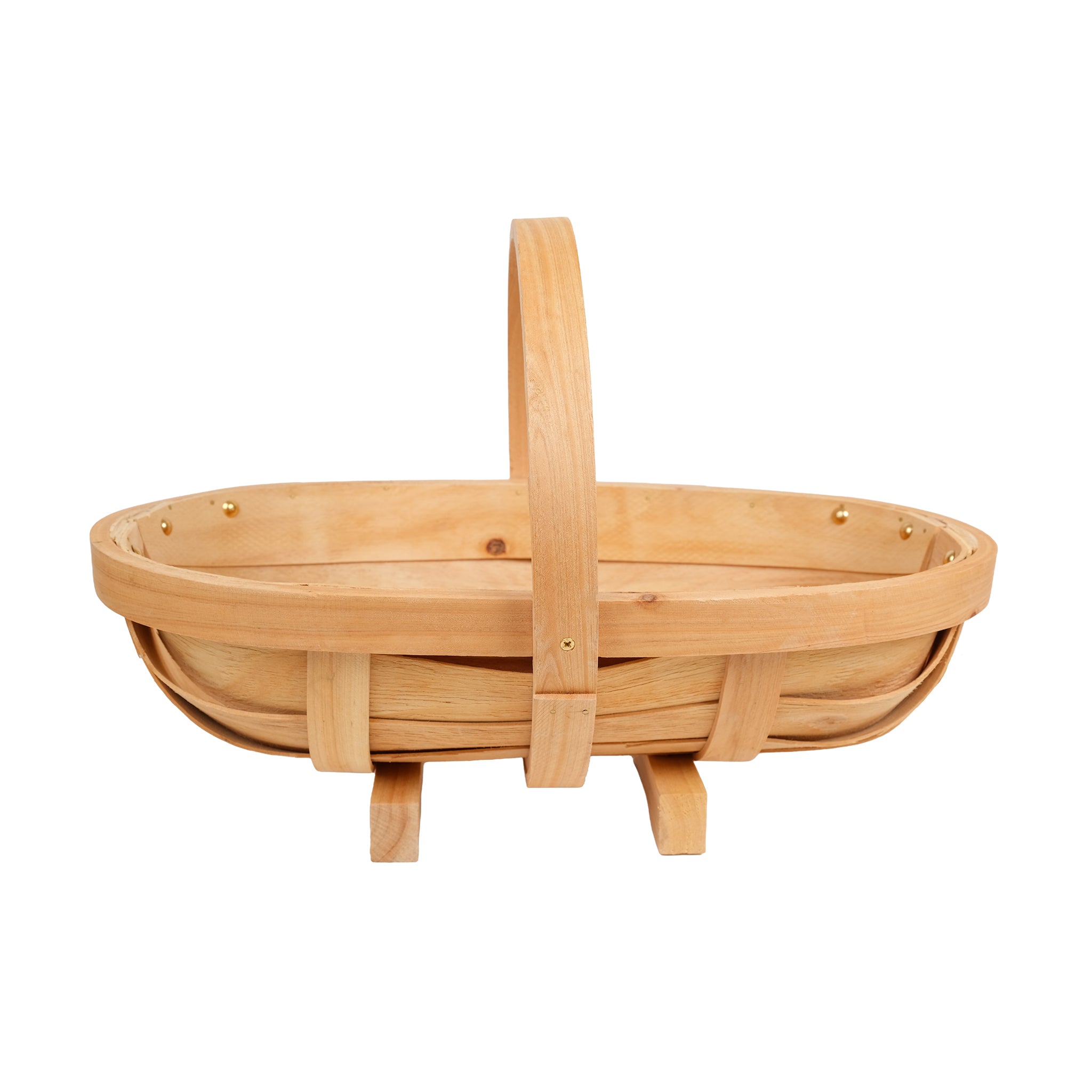 Handmade, wooden garden trug in a medium size.