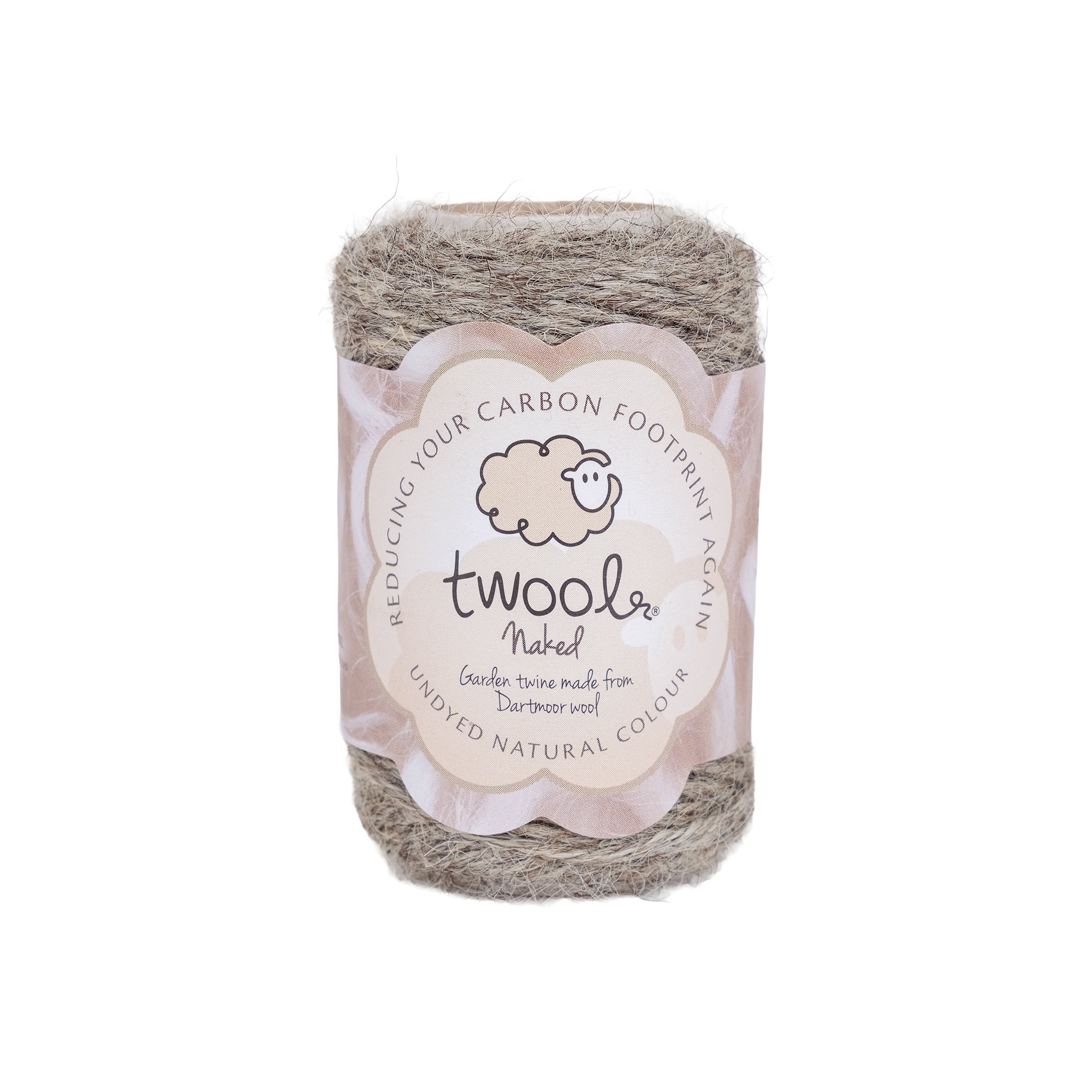 Spool of thirty five metre wool twine in grey.
