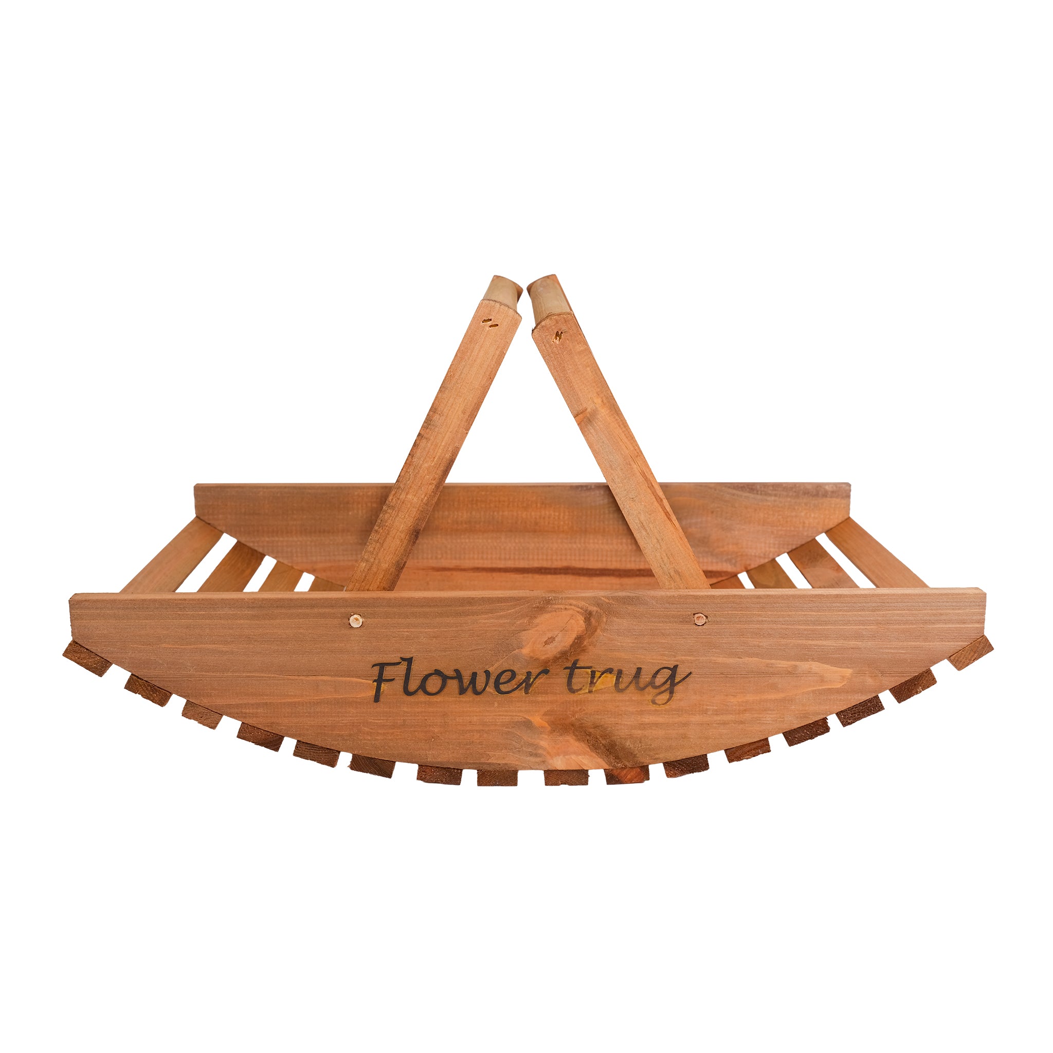 Wooden flower trug.
