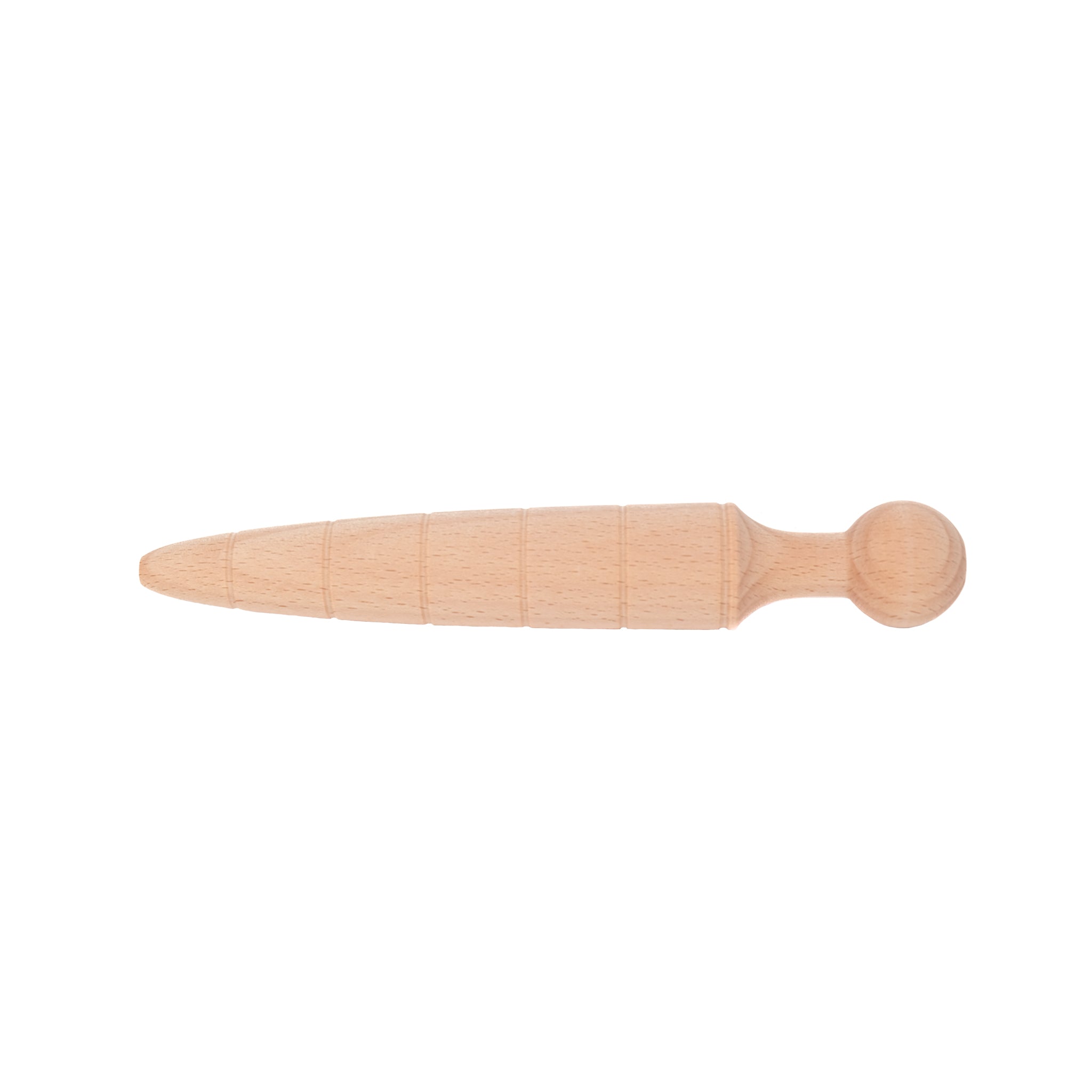 Large, tapered garden dibber made from sustainably sourced beech wood. Featuring useful depth graduations.