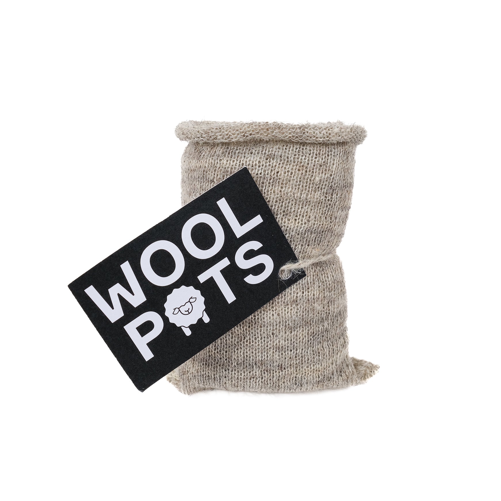 Bundle of ten, wool plant pots tied together with wool string.